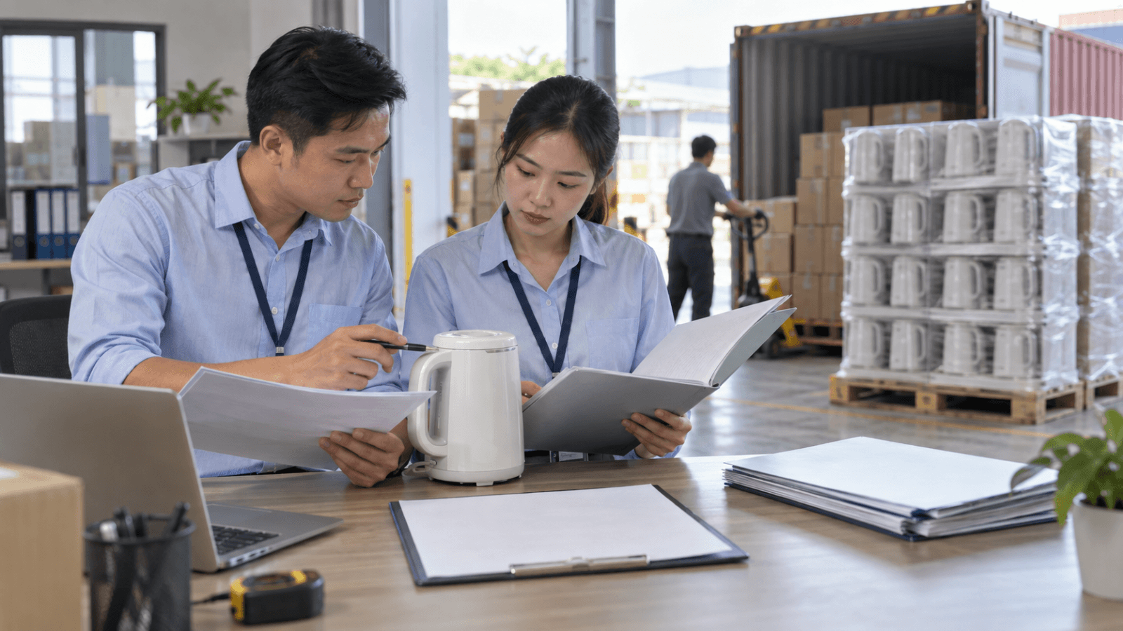 Nhóm nhập khẩu tại Việt Nam đối chiếu dữ liệu nhận dạng sản phẩm và hồ sơ hợp quy của lô hàng lặp lại